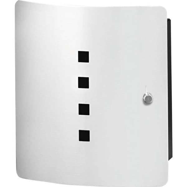 Burg Wächter Nyckelskåp Quad 6204/10 Ni 33520 Antal hakar 10 Rostfritt stål, Svart