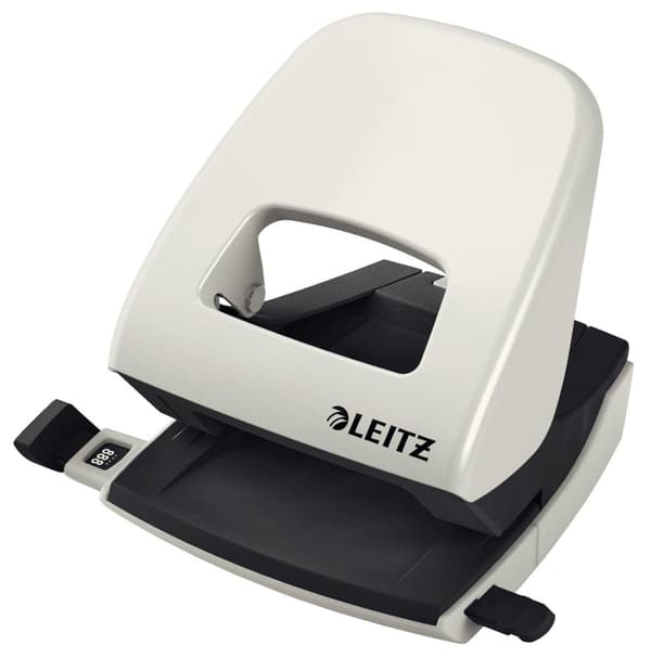 Leitz NeXXt Metal Desk Hole Rei'itin - Rei'ittää jopa 30 arkkia - Kansioihin ja rengaskansioon - Harmaa