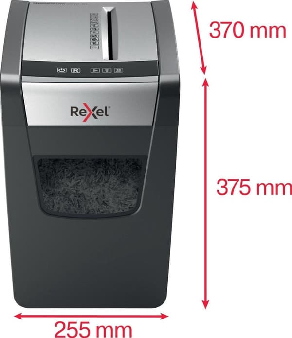 Rexel Momentum X312-SL paperisilppuri jumiutumisenestotekniikalla toimisto- ja kotitöihin - P- 3 silppuaa - jopa 12 A4-arkkia - Silppua asiakirjoja, n