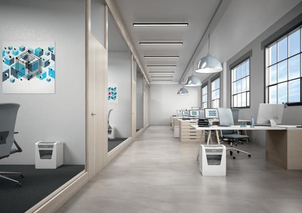 Leitz IQ Office -silppurit, mikroleikkaus, turvataso P5, kapasiteetti 10 arkkia, 23 litran jäteastia, silppuri, valkoiset ja Amazonin perustiedot - Si