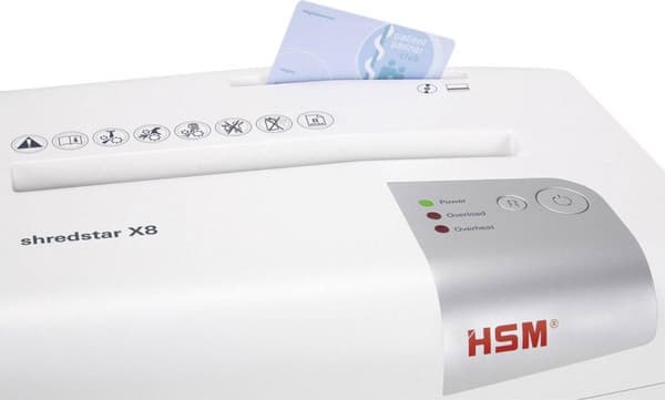 HSM shredstar X8 paperisilppuri - silput - 4,5x30mm - 8 arkin syöttö A4