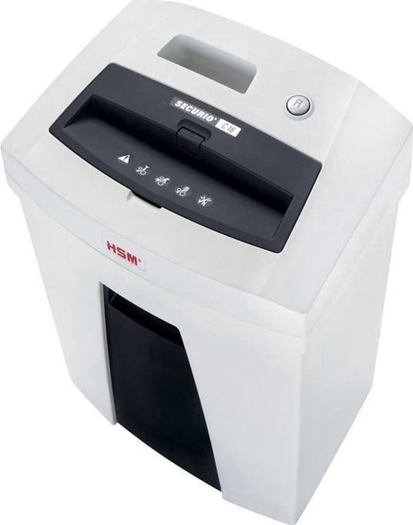 HSM Securio C16 pappersförstörare Partikelförstöring 22,5 cm 55 dB Vit