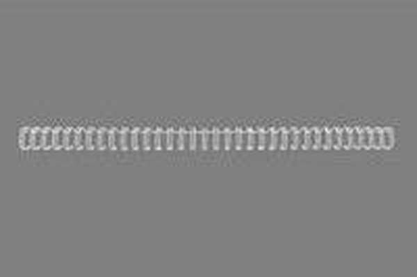 Wire back 6mm 34 ringe A4 GBC Hvid