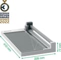 Miniatyrbild 6 av 8: Leitz Precision Roller Slitter för hemmakontor A4 för hemmakontor/jobba hemma - Skär upp till 10 A4-ark - Antracit