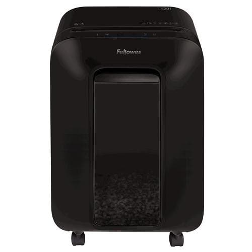 Fellowes pappersförstörare LX201, 12 ark, P5 Micro Shred, svart