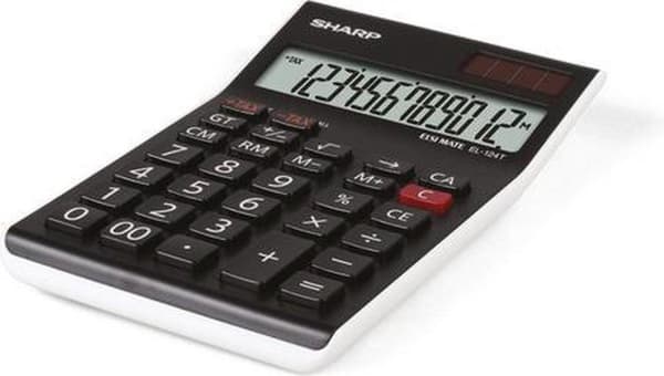 Sharp EL124TWH - Pöytälaskin