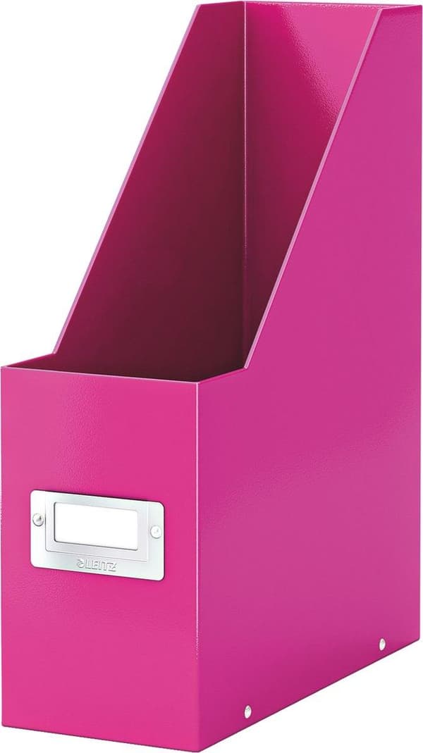Leitz WOW Click & Store robust papmagasinholder - 10,3 x 33 x 25,3 cm (BxHxD) - Pink