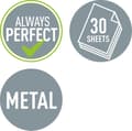 Pikkukuva 3 / 8: Leitz Style Metal Office Rei'itin - Rei'ittää jopa 30 arkkia - Kansioihin ja rengaskansioon - Granaatinpunainen - Ihanteellinen kotitoimistoon/kotityö