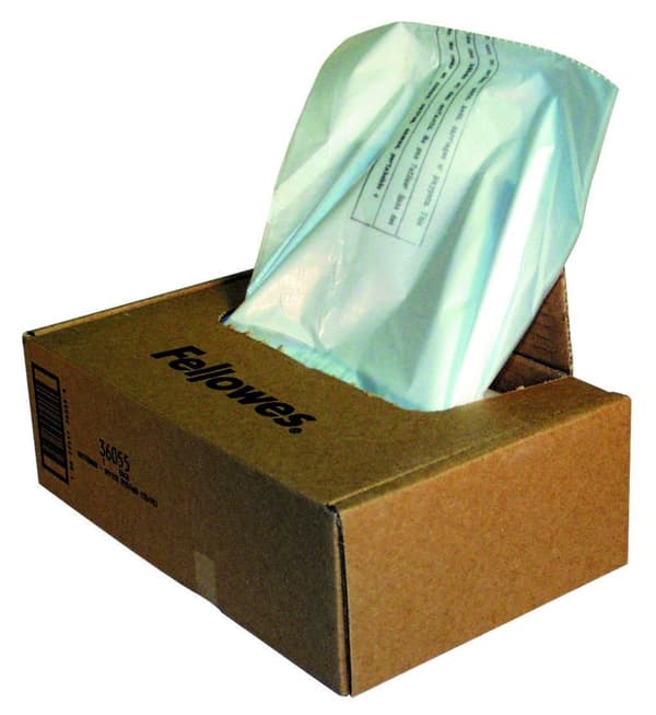Paperinsilppuripussi Fellowes 165 litraa 50 kpl
