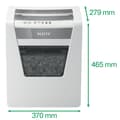 Pikkukuva 3 / 8: Leitz Paper Shredder IQ Office P4 jumiutumisenestotekniikalla - Toimisto- ja kotityöskentelyyn - P-4 Silppurit - Syöttää jopa 15 arkkia - Silppua asia