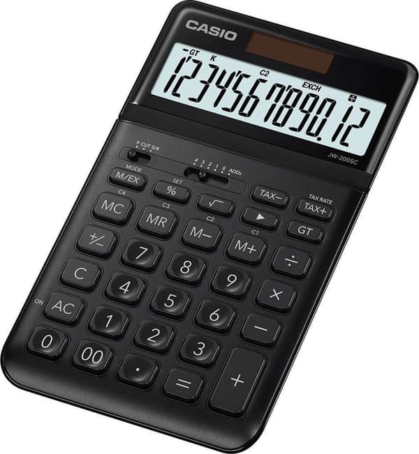 Casio JW-200SC-BK lommeregner Desktop Basic Sort Sort
