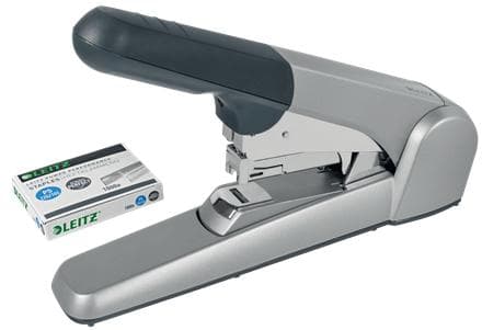 Leitz Heavy Duty Flat Clinch Hæftemaskine - 60 ark - Sølv