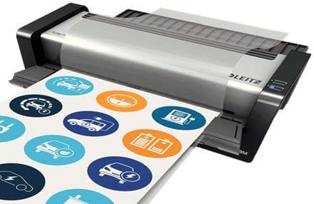 Leitz iLam Touch Turbo Pro lamineringsmaskin för A3-format - Lämplig för 80-250 mikron - Inklusive startpaket med lamineringspåsar - Silver