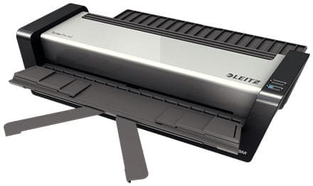 Leitz iLam Touch Turbo Pro lamineringsmaskin för A3-format - Lämplig för 80-250 mikron - Inklusive startpaket med lamineringspåsar - Silver