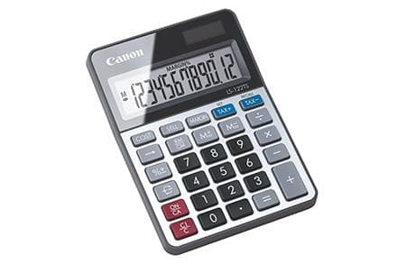 Canon LS-122TS laskin Pöytälaskin näytöllä Harmaa