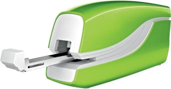 Leitz NeXXt WOW batteridriven elektrisk häftapparat för beröringsfri häftning - Häftar upp till 10 ark - Grön