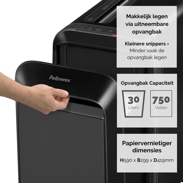 Fellowes Powershred LX220 Papirmakulator Sort (5502601)