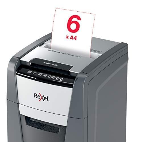 Rexel Optimum AutoFeed+ 130M - Esisilppuri - Microcut - 2 x 15mm - P-5 (2020130MEU)