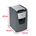 Pikkukuva 6 / 6: Rexel Optimum AutoFeed+ 130M - Esisilppuri - Microcut - 2 x 15mm - P-5 (2020130MEU)
