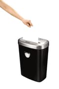 Pikkukuva 3 / 4: Fellowes Paper Shredder 53C Shreds P4, 10 arkkia, musta ja hopea