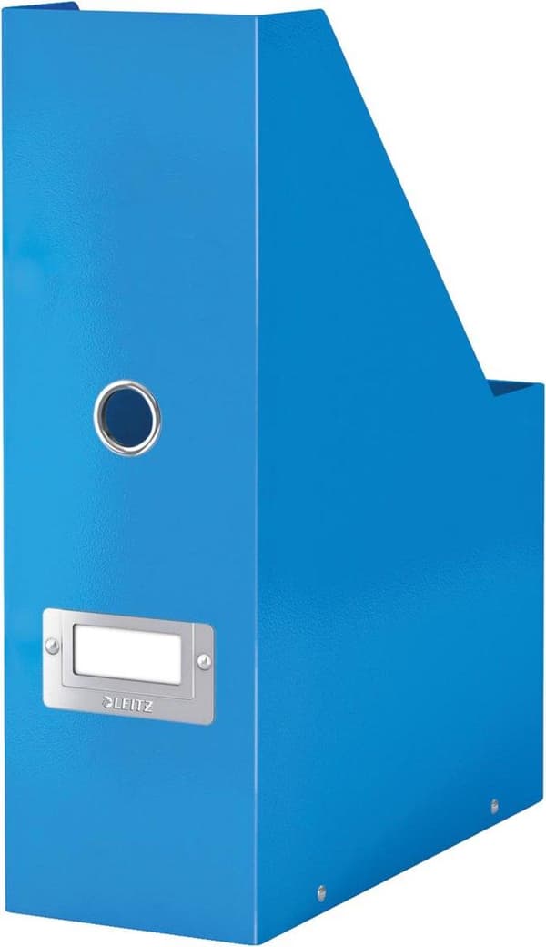 Leitz WOW Click & Store Robust tidskriftshållare i kartong - 10,3 x 33 x 25,3 cm (BxHxD) - Blå