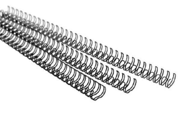 Wire back GBC 14 mm us 21-ring A4 sølv 100 stk