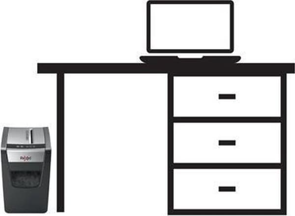 Rexel Silent Shredder Momentum X410-SL Slimline kotiin/työskentelyyn kotona tai toimistossa - P-4 silppuria - Jopa 10 A4-arkkia - Silppua asiakirjoja