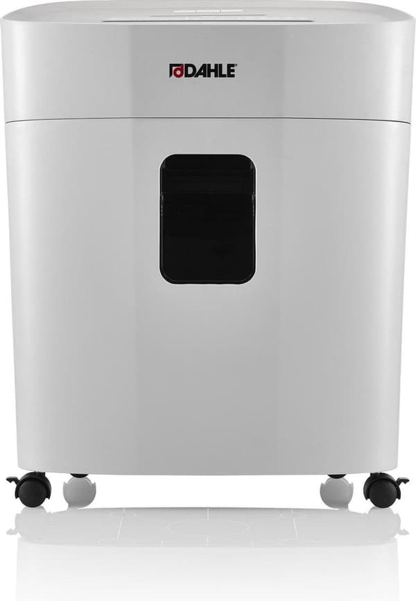 Dahle® PaperSAFE 380 - Paperisilppuri - 4x12 mm silppuri - 25 litran keräilyalusta - Arkkeja enintään 8 kpl - P4 - Pankkikorttien niittejä paperiliitt