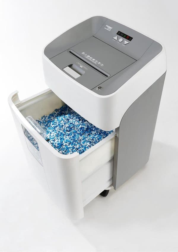 Dahle - ShredMATIC® 300 - Silppuri - Automaattinen syöttö 300 arkkia - 4x15 mm silppua - P4 - 40 L keräilyalusta - Paperiliittimet - Jatkuva 480 min -