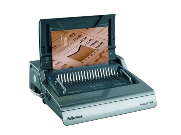 Fellowes Galaxy 500 elektrisk plastpärm Silver - För marknad: D/A/L/F (5622101)