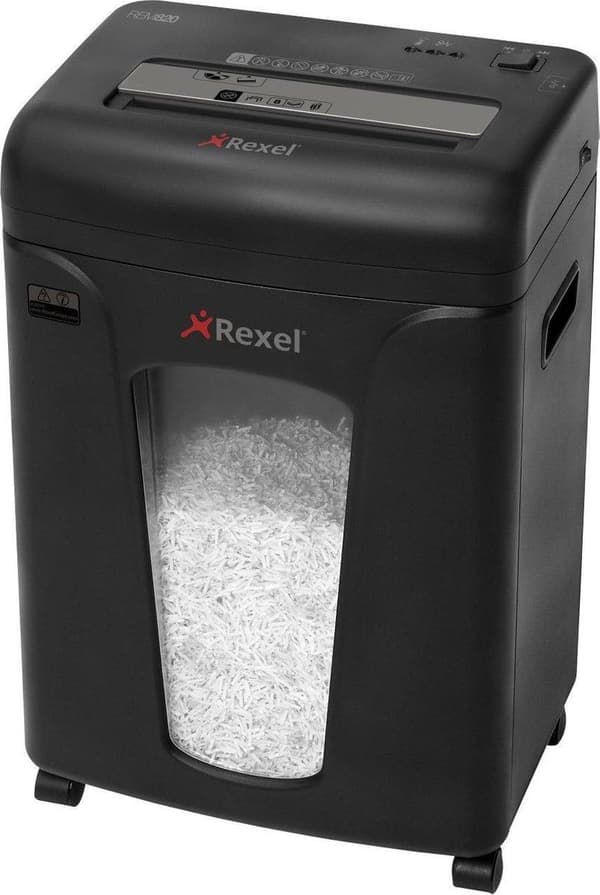 Rexel Mercury REM820 Kotitoimisto/Koti Työpaikka Paperinsilppuri - P- 5 mikrosilppuria - Syöttää jopa 8 A4-arkkia - Silppua asiakirjoja, niittejä ja p