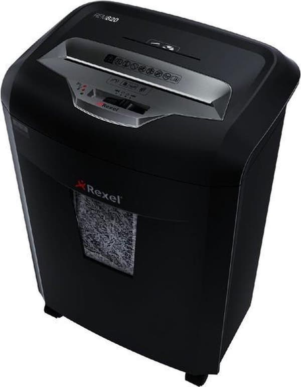 Rexel Mercury REM820 Kotitoimisto/Koti Työpaikka Paperinsilppuri - P- 5 mikrosilppuria - Syöttää jopa 8 A4-arkkia - Silppua asiakirjoja, niittejä ja p