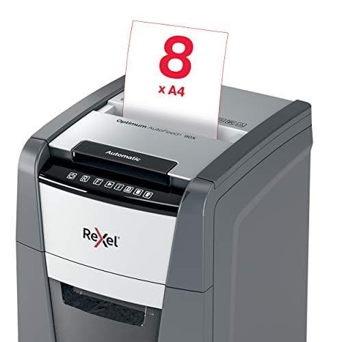 Rexel Optimum AutoFeed+ 90X - Esisilppuri - Poikittaisleikkaus - 4 x 28mm - P-4 (2020090XEU)