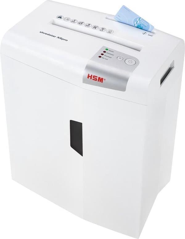 HSM X6pro paperisilppuri Hiukkassilppuri 22 cm 58 dB hopea, valkoinen