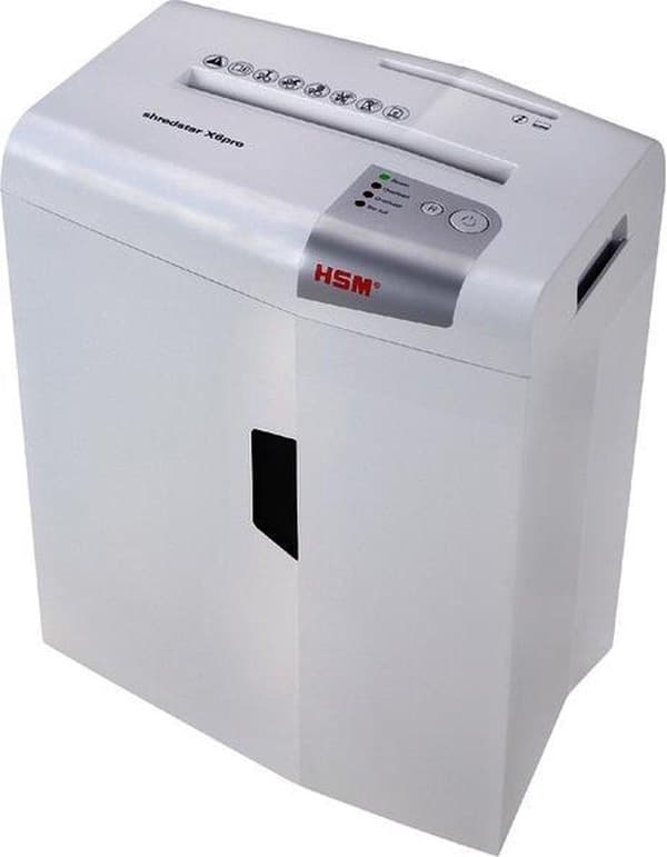 HSM X6pro paperisilppuri Hiukkassilppuri 22 cm 58 dB hopea, valkoinen