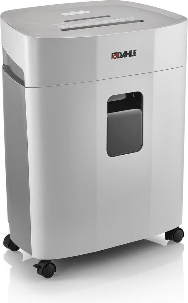 Dahle® PaperSAFE 240 - Paperisilppuri - 4x12 mm silppuri - 25 litran keräilyalusta - Arkkeja max 10 kpl - P4 - Niittejä pankkikortteja paperiliittimiä