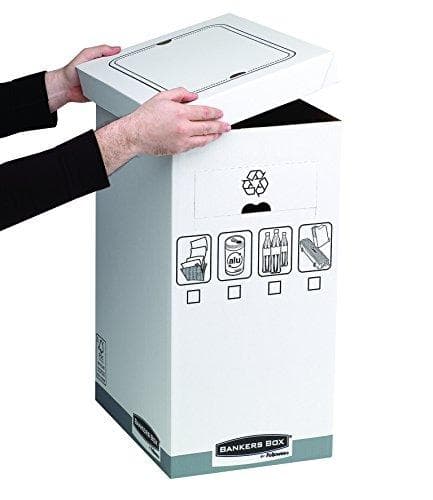 Fellowes R-Kive System papperskorgen - Grå - Vit - 300 x 500 x 600 mm - 300 x 500 x 600 mm (0193201)