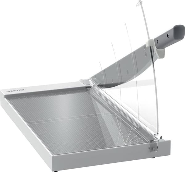 Leitz Precision kontorskærebord A3 med knivbeskyttelse og lysteknologi til kontor - Skærer op til 15 A3-ark - antracit