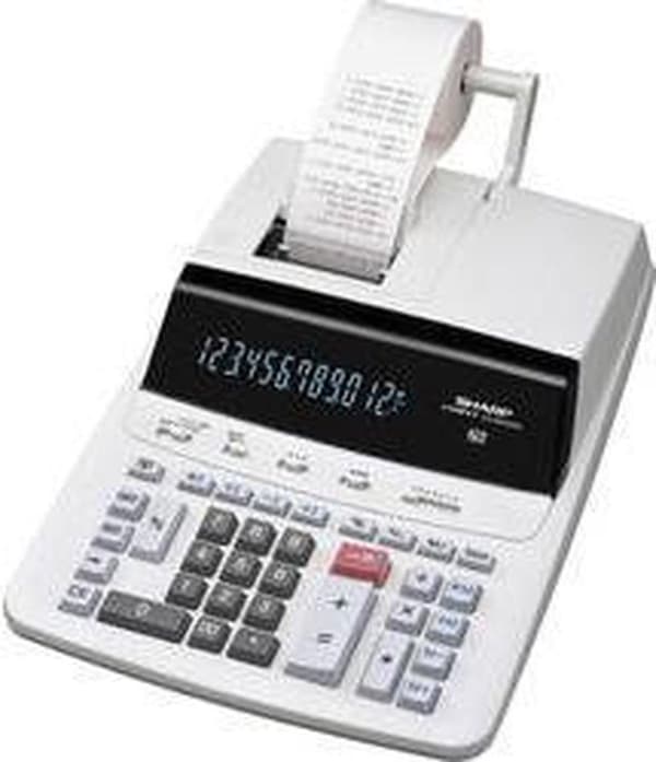 Sharp CS-2635RH miniräknare med räknerulle