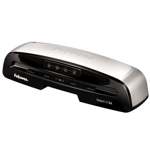 Fellowes Saturn 3I A4 lamineringsmaskine, 235 mm, 1 min opvarmningstid, sort