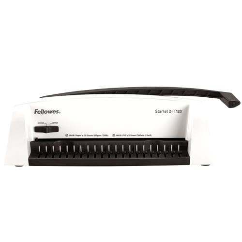 Fellowes Starlet 2 Plus indbindingsmaskine, plastikkam, 120 ark
