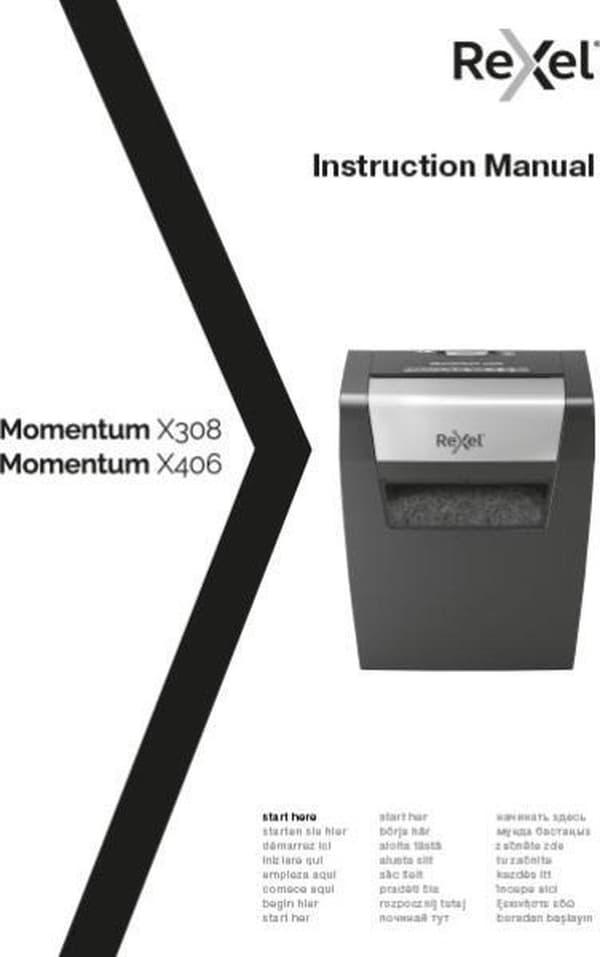Rexel Momentum X406 P4 Koti/Koti Työpaikka Paperinsilppuri - Syöttää jopa 6 A4-arkkia - Silppua asiakirjoja, niittejä ja paperiliittimiä - 15 litran a