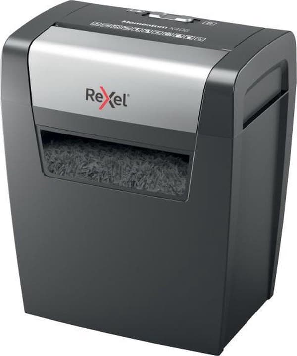 Rexel Momentum X406 P4 Koti/Koti Työpaikka Paperinsilppuri - Syöttää jopa 6 A4-arkkia - Silppua asiakirjoja, niittejä ja paperiliittimiä - 15 litran a