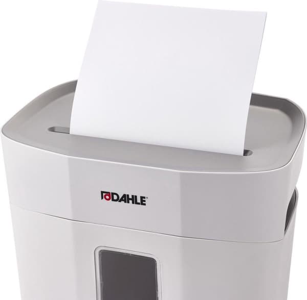 Dahle® PaperSAFE 100 - Paperinsilppuri - 5x18 mm siru - 12L keräilyalusta - Arkkeja enintään 5 kpl - P4 - Niittejä pankkikortteja paperiliittimiä
