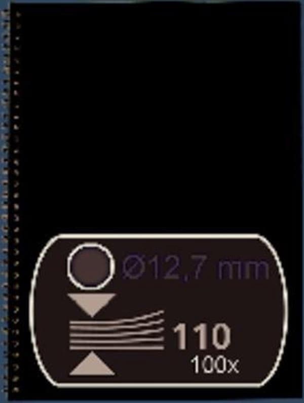GBC-langat WireBind 125 mm kapasiteetti: 95 hopeaa