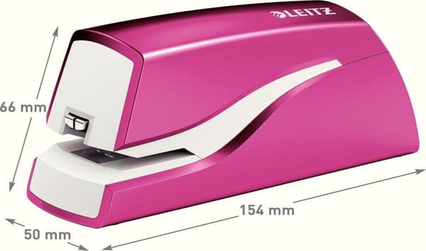 Leitz NeXXt WOW batteridrevet elektrisk hæftemaskine til berøringsfri hæftning - Hæft op til 10 ark - Pink