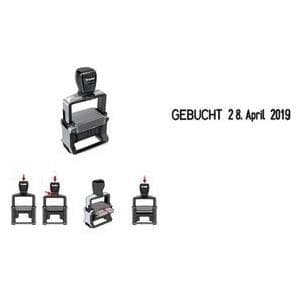 trodat ordstämpel Professional 4.0 5117, med datumhus: borstat rostfritt stål, färg på grepplocket: svart, - 1 st (5117PR4)