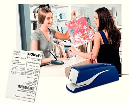 Leitz NeXXT elektrisk hæftemaskine til berøringsfri hæftning - Hæft op til 10 ark - Blå