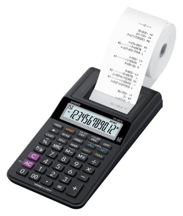 Casio HR-8RCE miniräknare Skrivbordsutskrift Vit