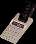 Miniatyrbild 5 av 6: Casio HR-8RCE miniräknare Skrivbordsutskrift Vit